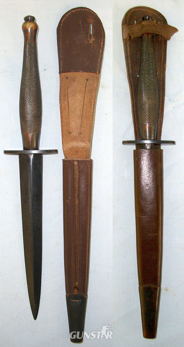  WW2 British WD B2 2nd Pattern Fairbairn Sykes FS Commando Fighting Knife & Scabbard. Sn 23622 Knive