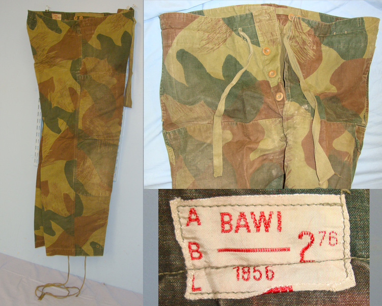 1956 Belgian Army Airborne Troops Parachutist’s Brush Stroke Camouflage Trousers By ABL BAWI  Clothing