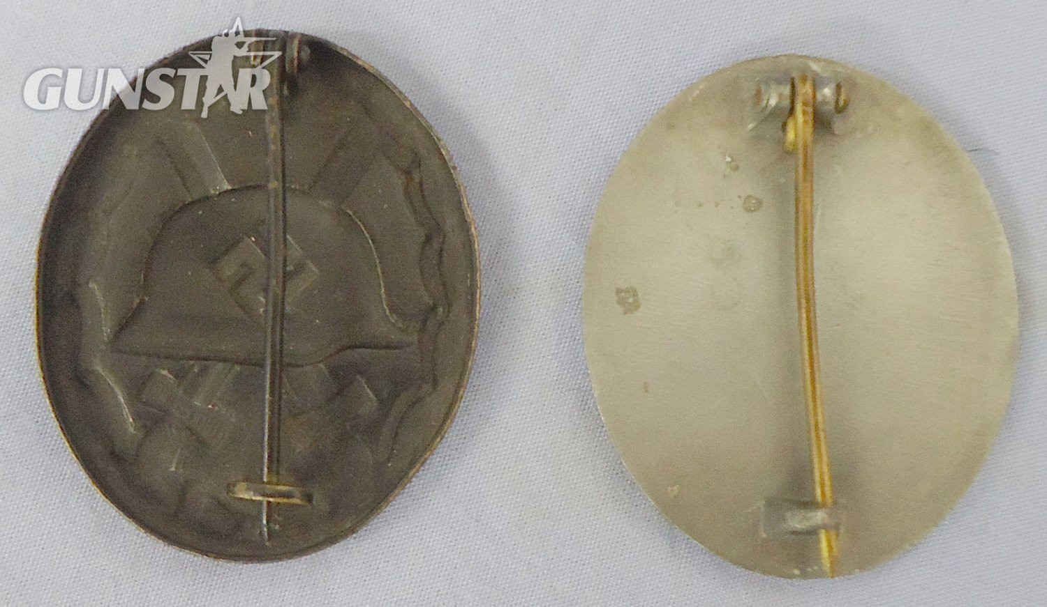  Pair* German Imperial ‘Black & Silver’ Wound Badges. N 154. Pair* German Imperial ‘Black & Silver’ Wound Badges. N 154.  Antique & Militaria