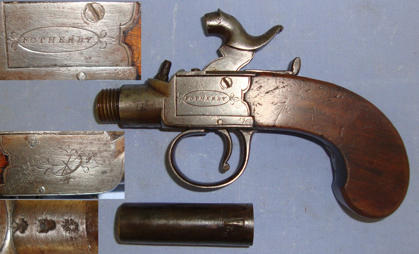 Fotherby Pocket Pistol With Turn Off Barrel. Sn 21903 .40 S&W Muzzleloader