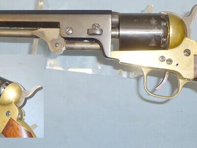 Colt Colt Navy 1851 six-round .36 Calibre Revolver with Octagonal Barrel, Brass & Colour Case Hardened Frame. **UK/EU 2025 DEACTIVATION CERTIFICATED**D 1518  .36 Cal Muzzleloader Revolver