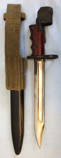 No 7 MK 1/L Swivelling Pommel Bayonet With Red Composite Grips For No 4 Rifles,  Bayonet