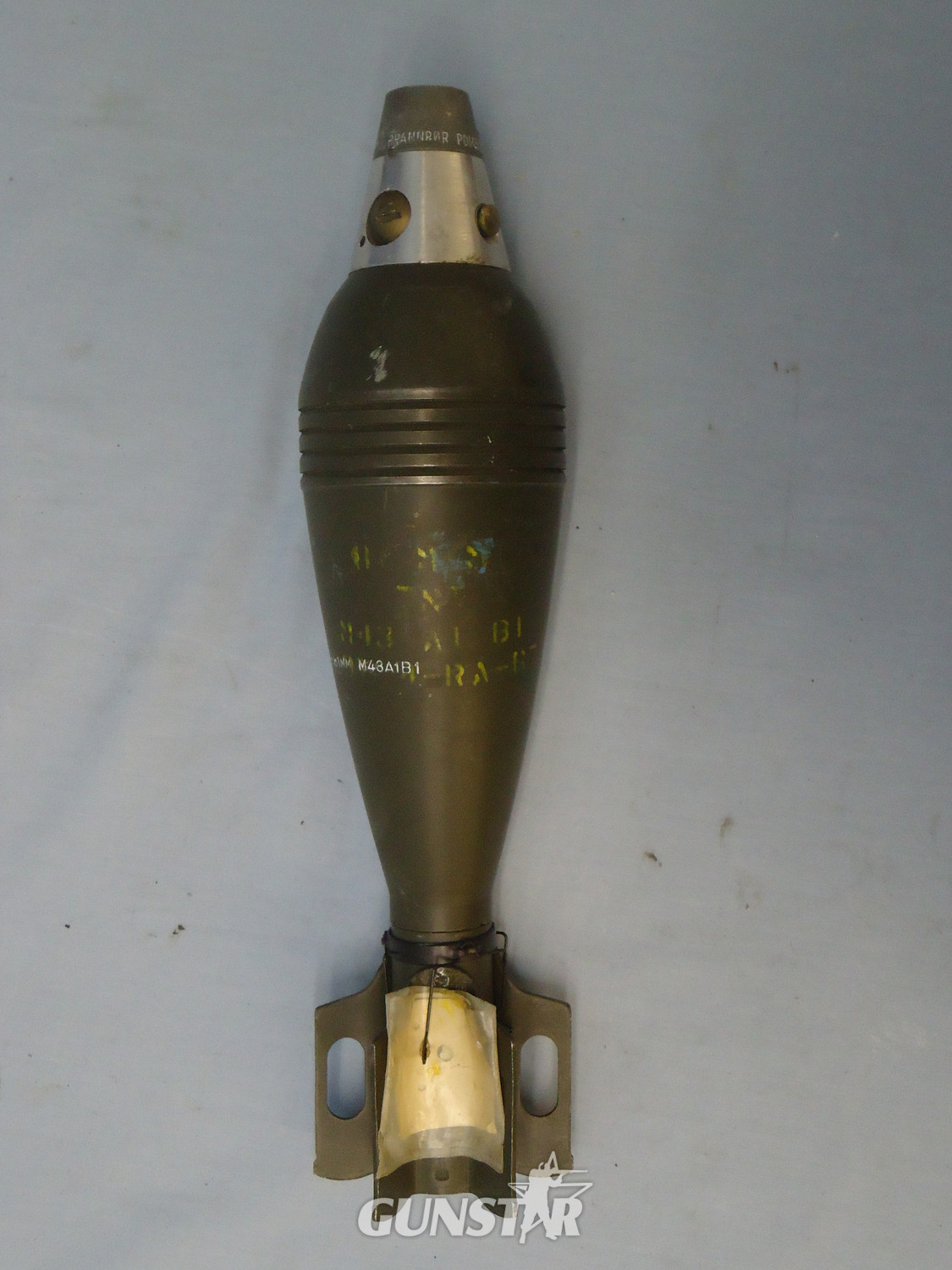 INERT DEACTIVATED. Unfired American, ¾ sectioned 81mm High Explosive (HE) Mortar And Fuse. Sn. - 16366 INERT DEACTIVATED. Unfired American, ¾ sectioned 81mm High Explosive (HE) Mortar And Fuse. Sn. - 16366  Other Ammunition 