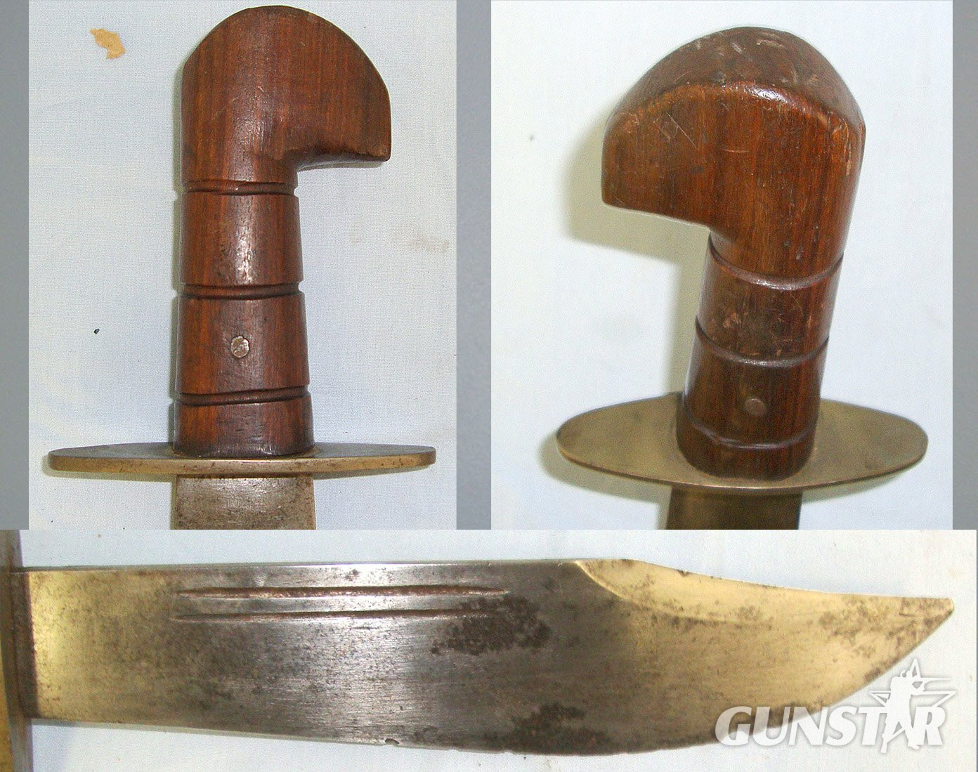 VERY RARE**Original**WW2 Era Indian Made Chindit & Air Crew V44 USA Type Survival / Fighting Bowie Knife & Scabbard. Sn 23630 Knive