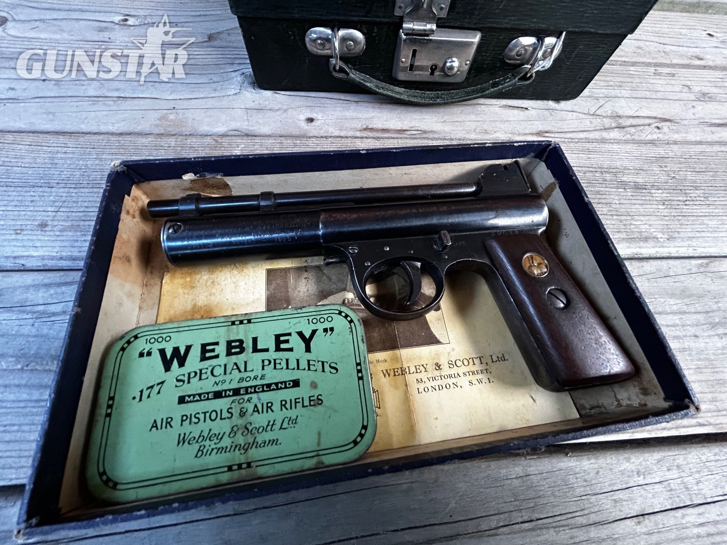 {CATEGORY} - Webley & Scott .177 mk 1 air pistol Mk1 .177  .177 in 