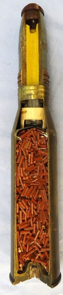 Russian Unfired, 57mm (57x348SR) HET (High Explosive Tracer) Quarter Sectioned Round For The S-60 Anti-Aircraft Gun & ZSU-57-2 Anti-Aircraft Self Propelled Gun. - O 1853 Russian Unfired, 57mm (57x348SR) HET (High Explosive Tracer) Quarter Sectioned Round For The S-60 Anti-Aircraft Gun & ZSU-57-2 Anti-Aircraft Self Propelled Gun. - O 1853  Other Ammunition - {CATEGORY} in 