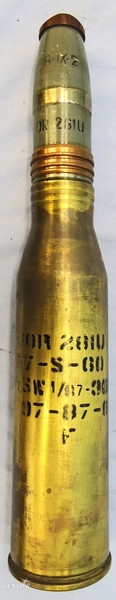 Russian Unfired, 57mm (57x348SR) HET (High Explosive Tracer) Quarter Sectioned Round For The S-60 Anti-Aircraft Gun & ZSU-57-2 Anti-Aircraft Self Propelled Gun. - O 1853 Russian Unfired, 57mm (57x348SR) HET (High Explosive Tracer) Quarter Sectioned Round For The S-60 Anti-Aircraft Gun & ZSU-57-2 Anti-Aircraft Self Propelled Gun. - O 1853  Other Ammunition - {CATEGORY}