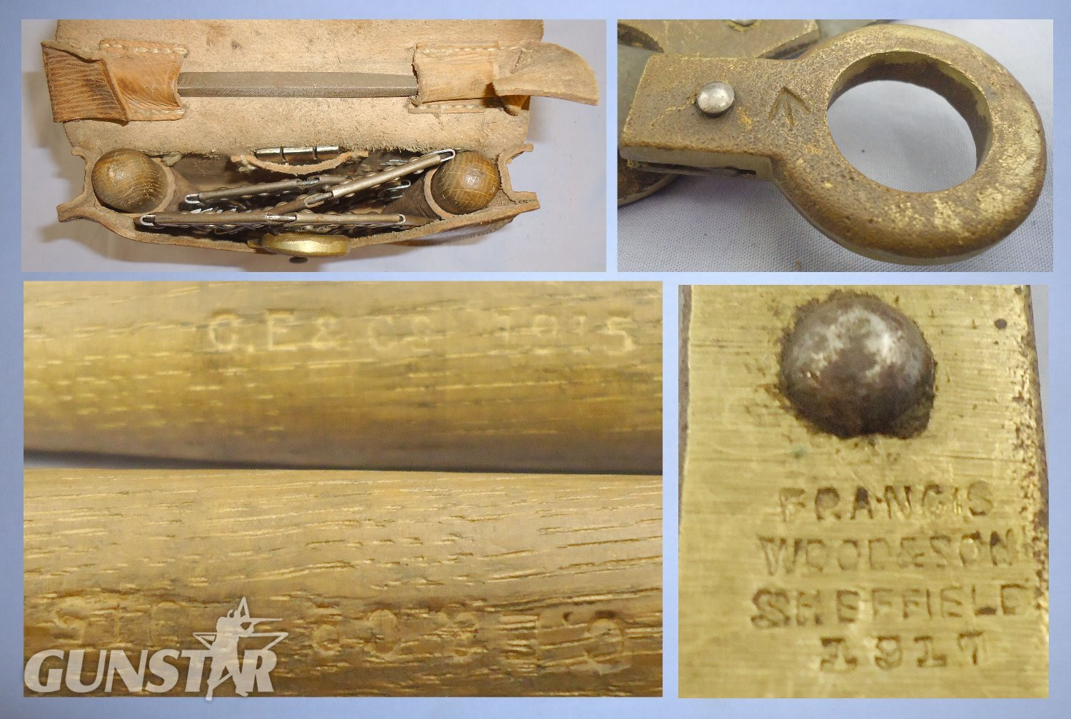 British WWI Folding Saw with File/Setting Tool and Leather Pouch by Francis Wood & Son. MISC 827. British WWI Folding Saw with File/Setting Tool and Leather Pouch by Francis Wood & Son. MISC 827.  Antique & Militaria