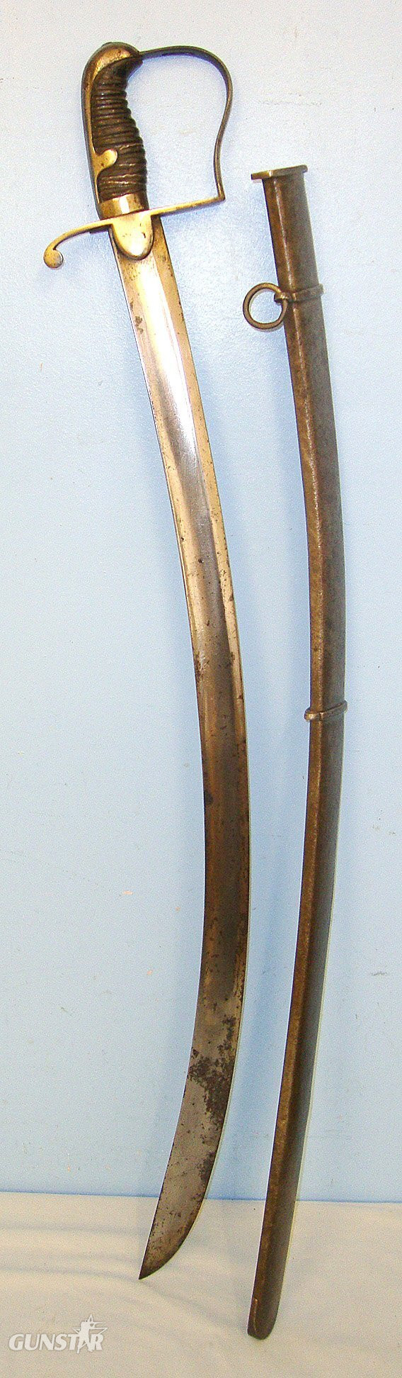  NAPOLEONIC WARS ERA**British Woolley & Deakin's (Birmingham) Improved Steel 1796 Pattern Cavalry Sabre & Scabbard. Sn 23484:41 Sword