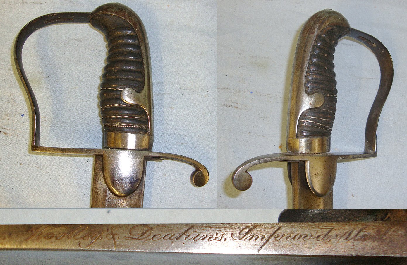 NAPOLEONIC WARS ERA**British Woolley & Deakin's (Birmingham) Improved Steel 1796 Pattern Cavalry Sabre & Scabbard. Sn 23484:41 Sword
