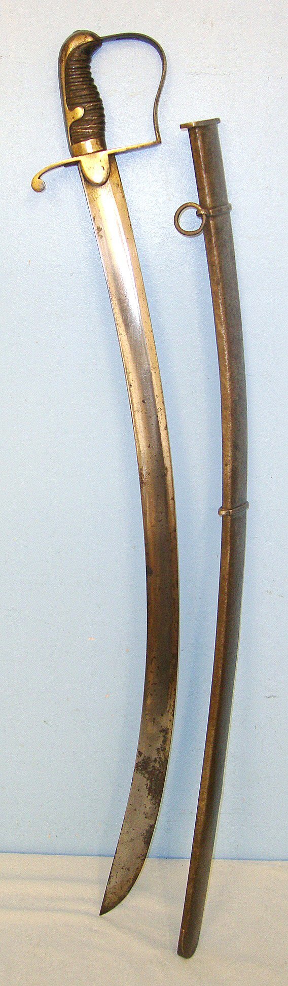  NAPOLEONIC WARS ERA**British Woolley & Deakin's (Birmingham) Improved Steel 1796 Pattern Cavalry Sabre & Scabbard. Sn 23484:41 Sword