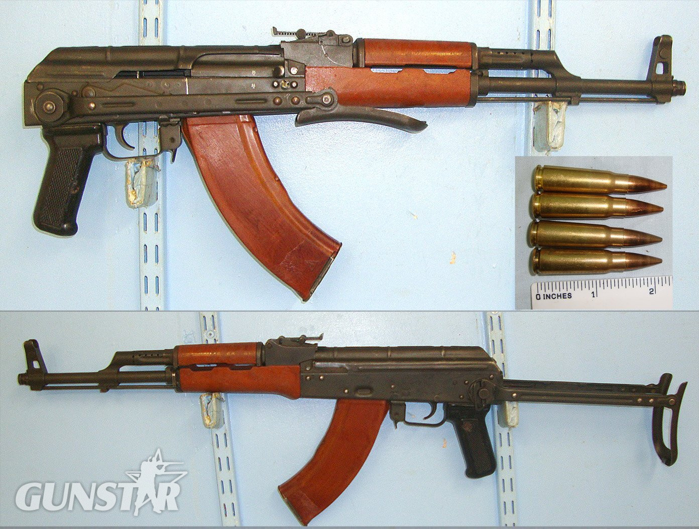 Cold War Era Hungarian / Soviet Russian Kalashnikov AK47 / AKMS 7.62 x 39mm Assault Rifle With Folding Stock & 4 Inert Deactivated Rounds Of Ammunition**MOVING PARTS UK 2015 DEACTIVATION** Sn 23548:2 AKMS None  Machine Gun in 