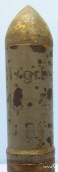 INERT DEACTIVATED. German, WW2, 1943 Dated 20 mm MK151/20 (20x82) Practice Meinengeschloss (M geschloss) Cannon Round. - O 964 INERT DEACTIVATED. German, WW2, 1943 Dated 20 mm MK151/20 (20x82) Practice Meinengeschloss (M geschloss) Cannon Round. - O 964  Other Ammunition - {CATEGORY}