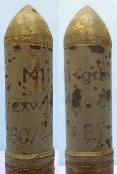  INERT DEACTIVATED. German, WW2, 1943 Dated 20 mm MK151/20 (20x82) Practice Meinengeschloss (M geschloss) Cannon Round. - O 964 INERT DEACTIVATED. German, WW2, 1943 Dated 20 mm MK151/20 (20x82) Practice Meinengeschloss (M geschloss) Cannon Round. - O 964  Other Ammunition