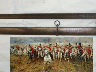 RARE**ICONIC NAPOLEONIC WARS ERA**British Ordnance 1796 Pattern Heavy Cavalry Sword With Regiment Troop Marking G /4 & Scabbard Regiment Troop Marked H3. Sn 22645:2 Sword