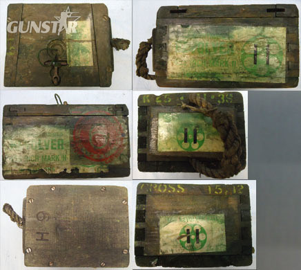 Wooden Ammunition Box With Metal Liner Originally containing 240 Rounds Of .455  Wooden Ammunition Box With Metal Liner Originally containing 240 Rounds Of .455  Antique & Militaria