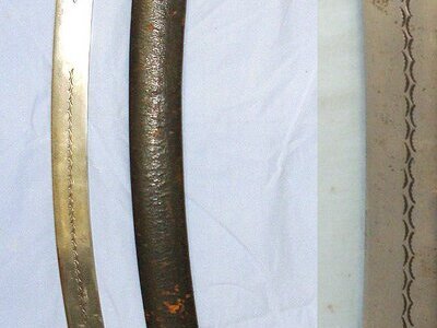 Victorian Era Native Indian Talwar (Aka Talwaar Or Tulwar) Fighting Sword / Sabre & Scabbard. Sn 23675 Sword