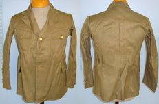 WW2 Era Imperial Japanese Infantry Field Service Tunic With Japanese Script Character Marked Label  Clothing