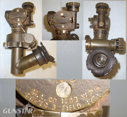  ME Co (Mills Equipment Co) Panoramic Power 3 Field Optical Machine Gun Sight. Sight & Optic