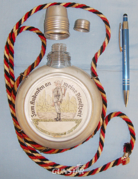 German Reservists Commemorative Schnapps Flask. 20707. German Reservists Commemorative Schnapps Flask. 20707. Antique & Militaria in 