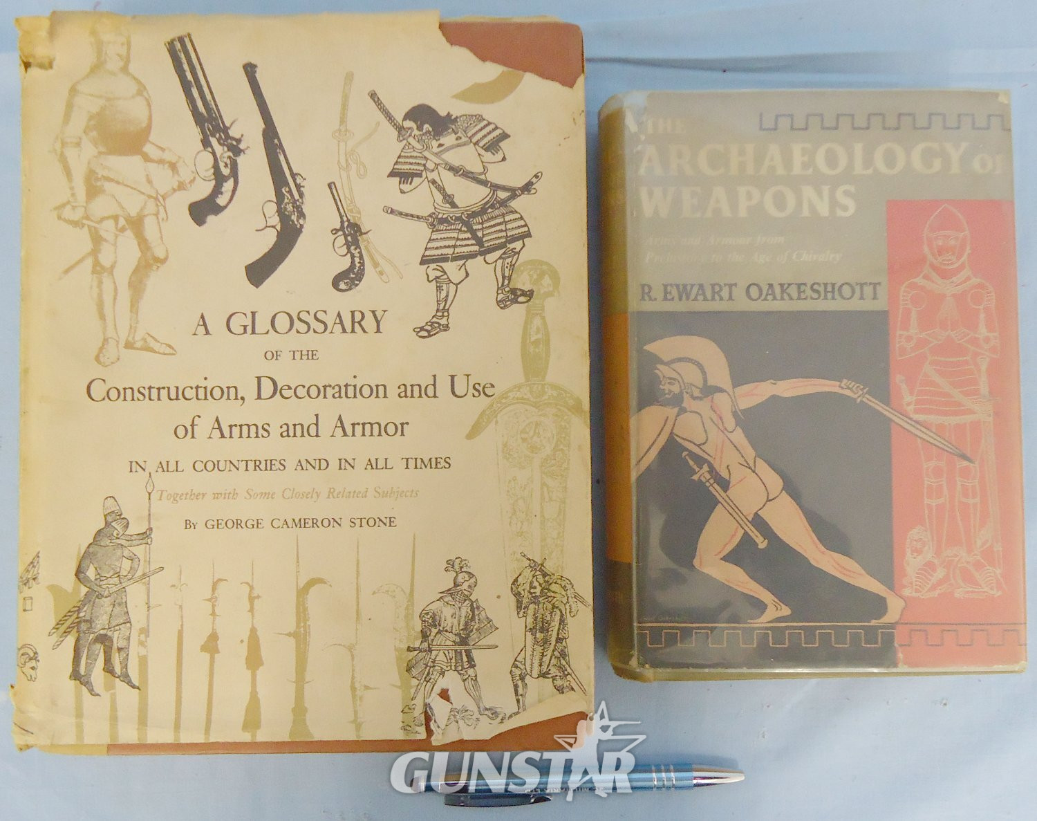 Pair* Two Hardback Books ‘The Archaeology of Weapons’ and ‘A Glossary of the Construction, Decoration and use of Arms and Armour’. BO 484. Pair* Two Hardback Books ‘The Archaeology of Weapons’ and ‘A Glossary of the Construction, Decoration and use of Arms and Armour’. BO 484.  Other Accessory in 