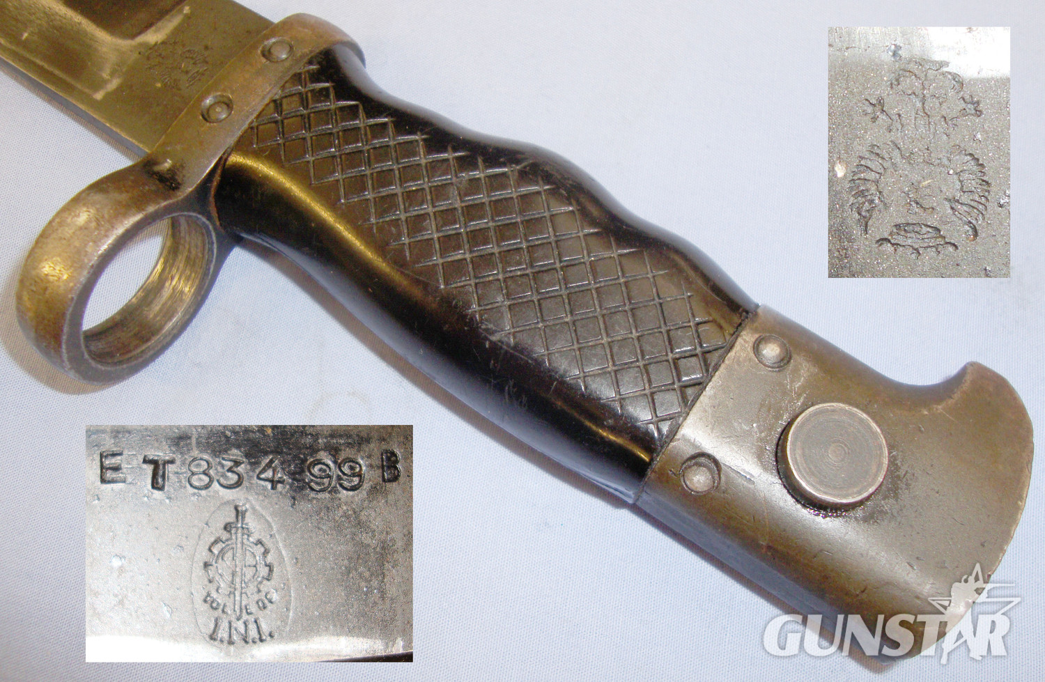 Spanish M1969 Bayonet for the Model B Cetme 7.62 mm Assault Rifle and Scabbard. 20821.10. Bayonet