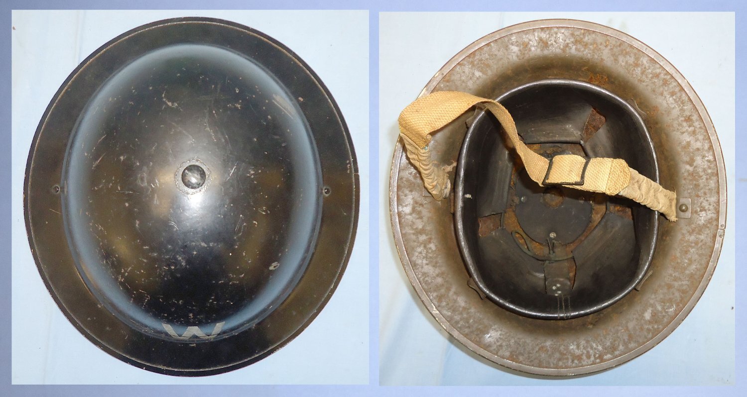 Very Good Condition* Mk.II British WWII Air Raid Wardens Steel Tommy Helmet. 22553:12. Very Good Condition* Mk.II British WWII Air Raid Wardens Steel Tommy Helmet. 22553:12.  Antique & Militaria