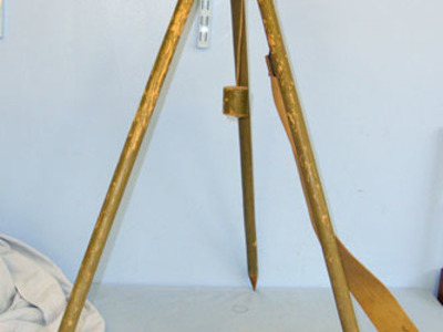 New Zealand Made British WD Stand Instrument No 21 MK V Sniper & Artillery Obser Stand Instrument No 21 MK V Sniper & Artillery Observer’s Brass & Wood Tri-Pod F Sight & Optic