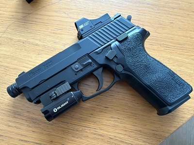 Sig Sauer P229+Sig Air red dot P229 Blowback .177