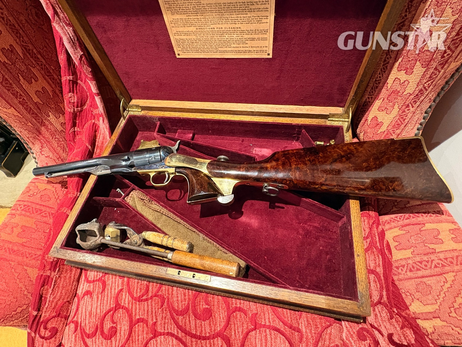 Italian made Colt Army 1860 model 9mm blank fire  - Blank Firing 