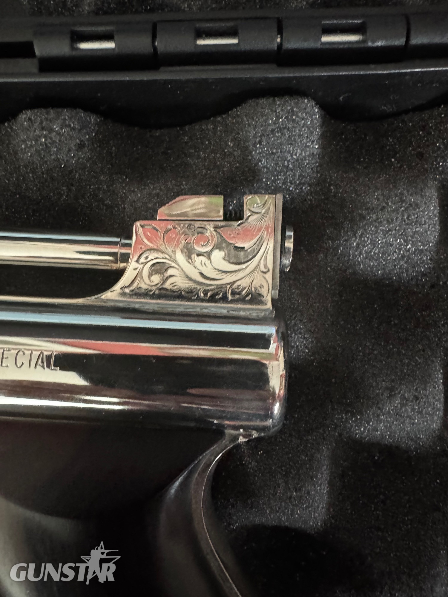 Webley mark one special in .177 in Nickel plate . ENGRAVED. Don Blocksidge Mk 1 special .177 - {CATEGORY} in 