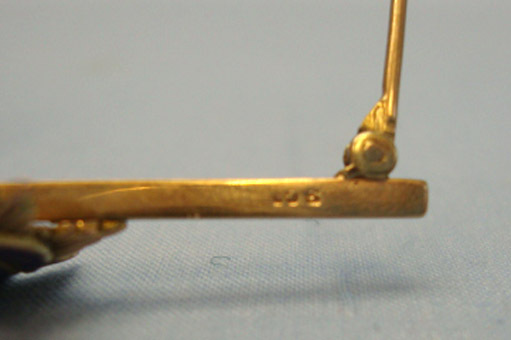  Royal Army Service Corps Sweetheart Brooch. 9 Ct Gold And Enamel G.V.I.R. Royal Army Service Corps Sweetheart Brooch. Other Accessory
