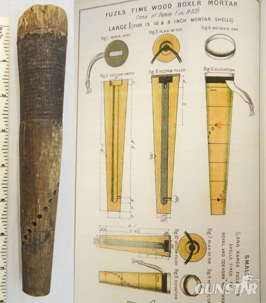  INERT DEACTIVATED. British Crimean War & Victorian Era, Unfired Land Service, 8 Inch Mortor, High Explosive & Boxer Long Mortor Fuse. - O 1719 INERT DEACTIVATED. British Crimean War & Victorian Era, Unfired Land Service, 8 Inch Mortor, High Explosive & Boxer Long Mortor Fuse. - O 1719  Other Ammunition