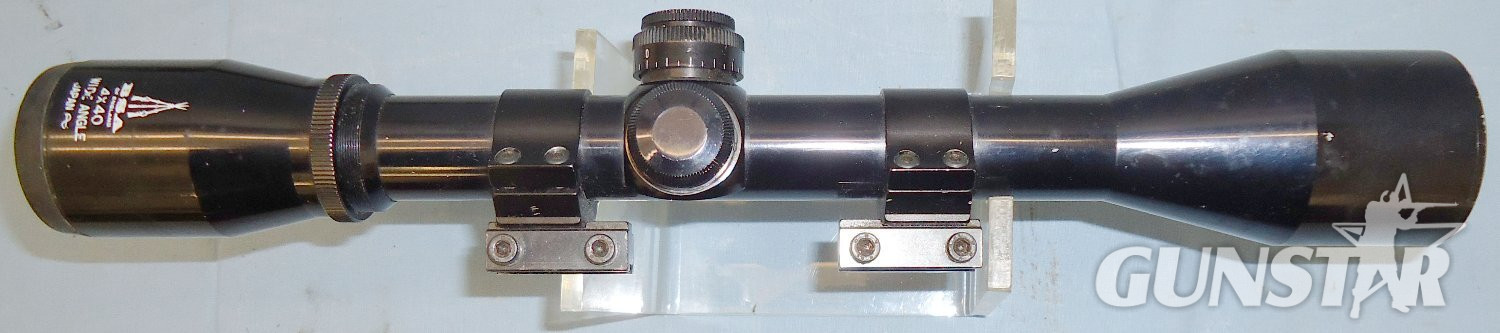 BSA Scarce* C1980 BSA ‘Tokyo Scope’ 35mm 4X40 Wide Angle Telescopic Sight with Mounts. OPT 854.  Sight & Optic in 