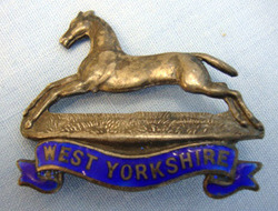 West Yorkshire Regiment Sweetheart Brooch Sterling Silver And Enamel West Yorkshire Regiment Sweetheart Brooch.  Other Accessory
