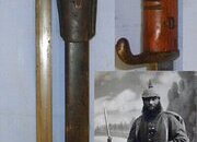 VERY RARE & DESIRABLE**WW1 C1915 Imperial German Model S15 Gottscho Machine Gunners Bayonet & Scabbard With Rare To Find Original Leather Frog. Sn 21426 Bayonet