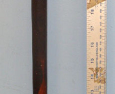 Zulu Warrior’s Large Tropical Hard Wood Knobkerrie / War Club Formed From The He Zulu Warrior’s Large Tropical Hard Wood Knobkerrie / War Club Formed From The He Other Accessory