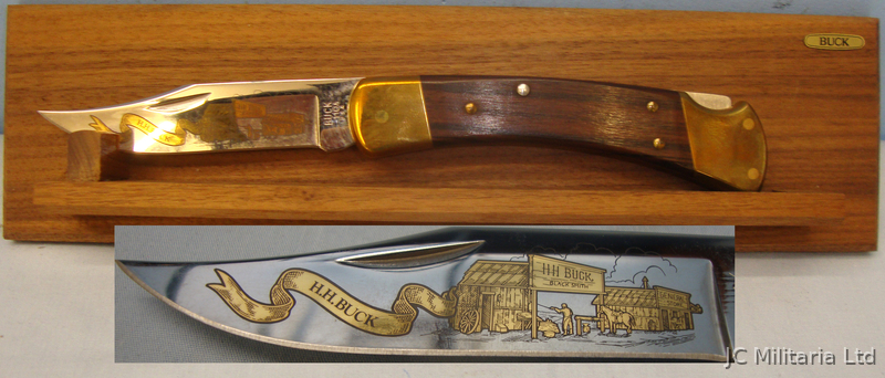 *Limited Edition* Buck 110 Lock Knife with Wall Display and Box. ED 2571 Knive in 