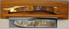 *Limited Edition* Buck 110 Lock Knife with Wall Display and Box. ED 2571 Knive