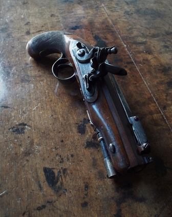 Barton Gun Works Flintlock bayonet pistol .60 Cal Muzzleloader Muzzleloader