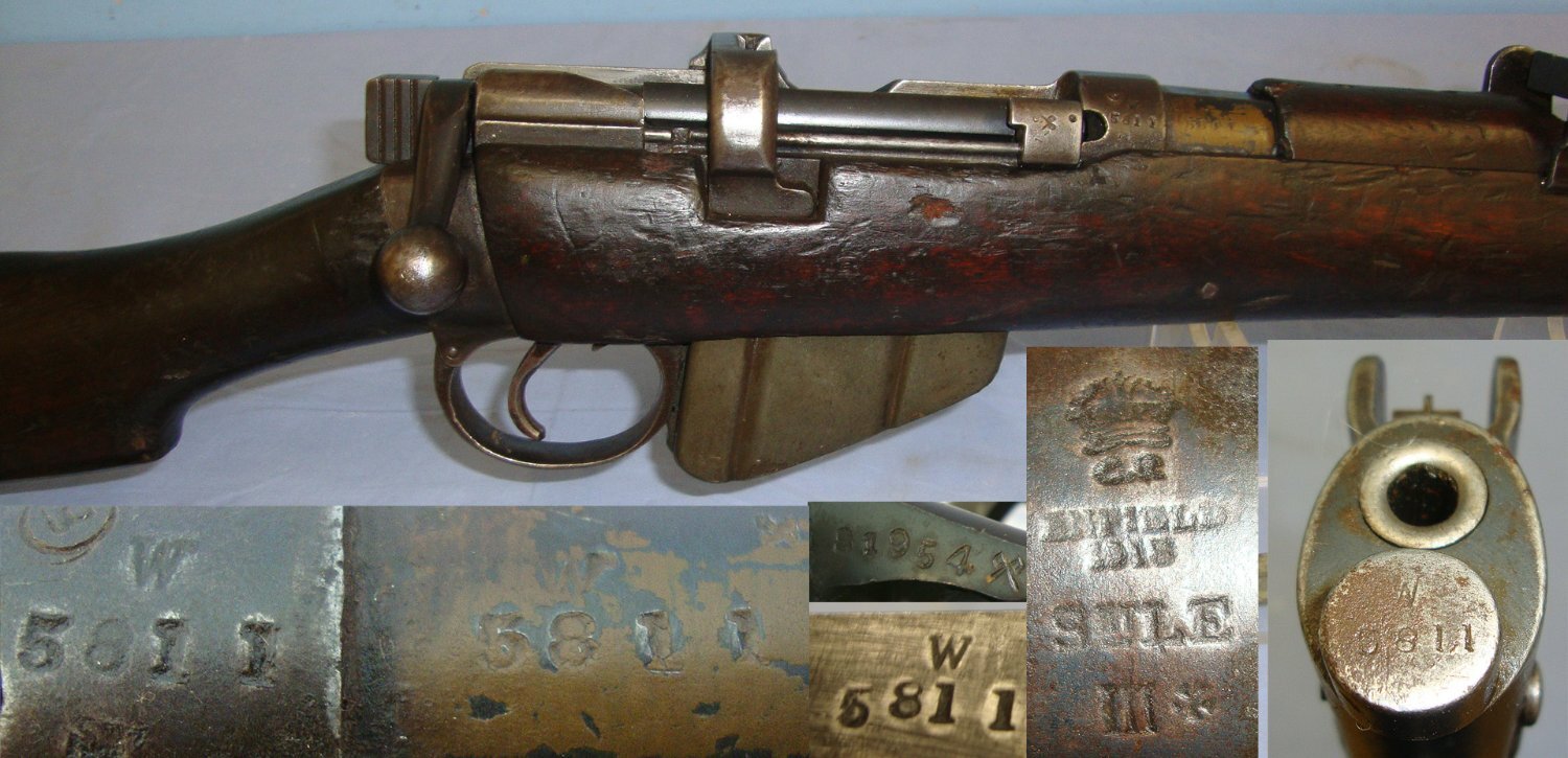 WW1 1918 British WD Enfield MK III* SMLE .303 Calibre Rifle & Sling **UK/EU 2026 DEACTIVATION MOVING PARTS**D 5992 deactivated rifle Bolt Action None Rifle