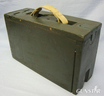 WW1 American Wooden Ammunition Box (Empty) For the Browning Model 1917 Heavy Mac Browning Model 1917 Heavy Machine Gun Magazine in 