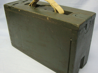WW1 American Wooden Ammunition Box (Empty) For the Browning Model 1917 Heavy Mac Browning Model 1917 Heavy Machine Gun Magazine