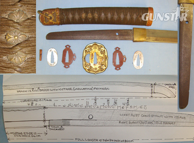GENDAITO HAND FORGED BLADE WW2 Era Japanese Army Officer’s Shin Gunto Sword, Scabbard & Expert Assessment Sword