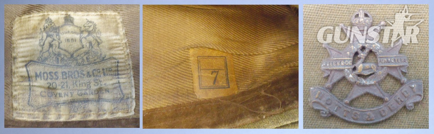  WWII Notts and Derby (Sherwood Foresters) Other Ranks Forage Cap and Badge. 22441:29. WWII Notts and Derby (Sherwood Foresters) Other Ranks Forage Cap and Badge. 22441:29.  Antique & Militaria