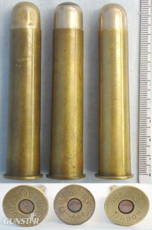 Kynoch INERT DEACTIVATED. INERT DEACTIVATED. British, Vintage, .600 Nitro Express (15.7x76R) Solid Head Big Game Round by Kynoch. Sn - 22787:13  Other Ammunition in 