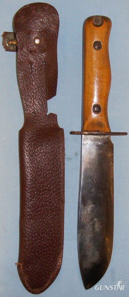  Scarce* Post-War Prototype 2nd Type ‘Wilkinson’ Survival Knife with Leather Sheath. ED 2645. Other Blade