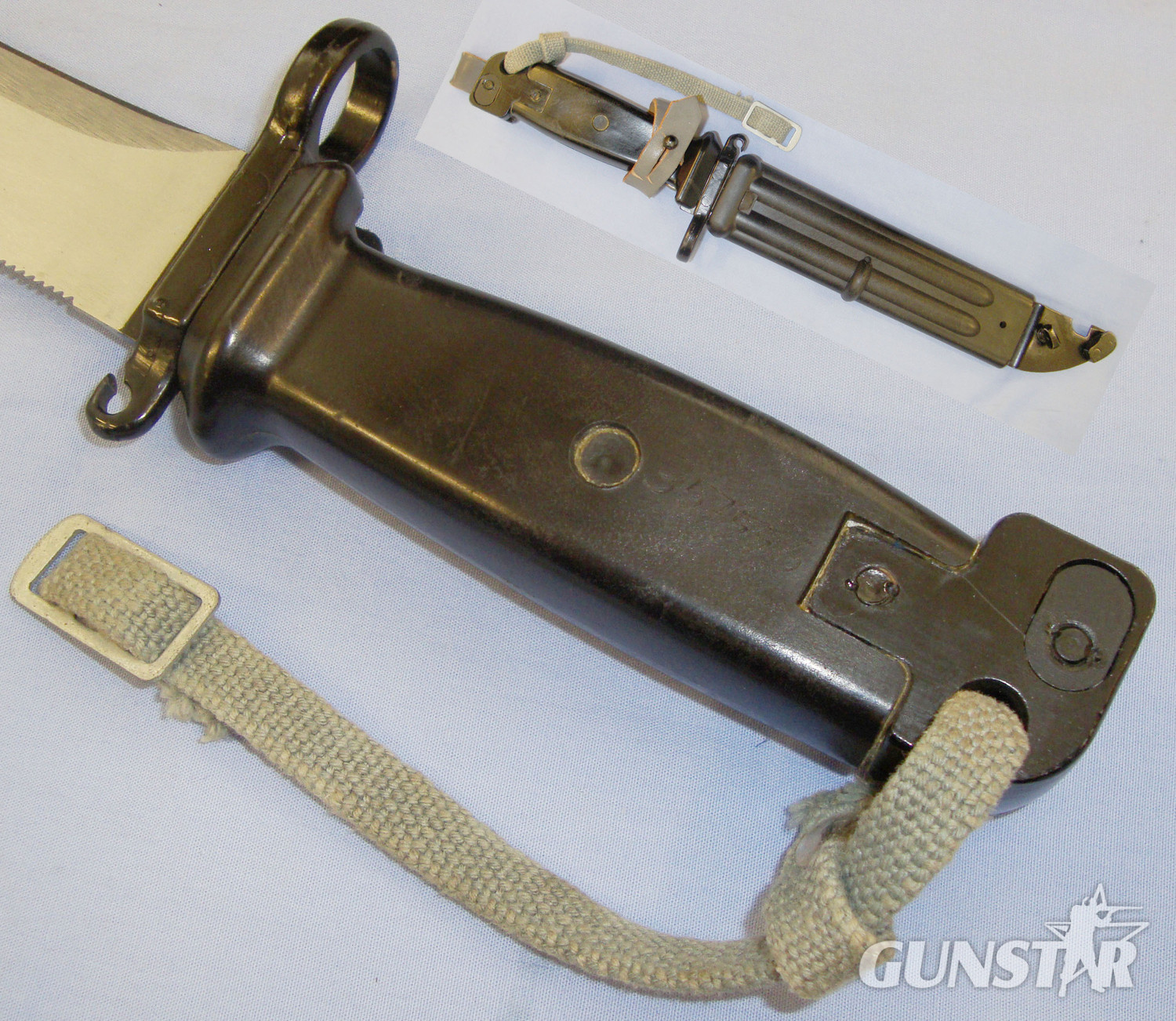 U.S.S.R Avtomat Type II Bayonet and Wire Cutter Bayonet for the AKM Rifle. 20821:11. Bayonet