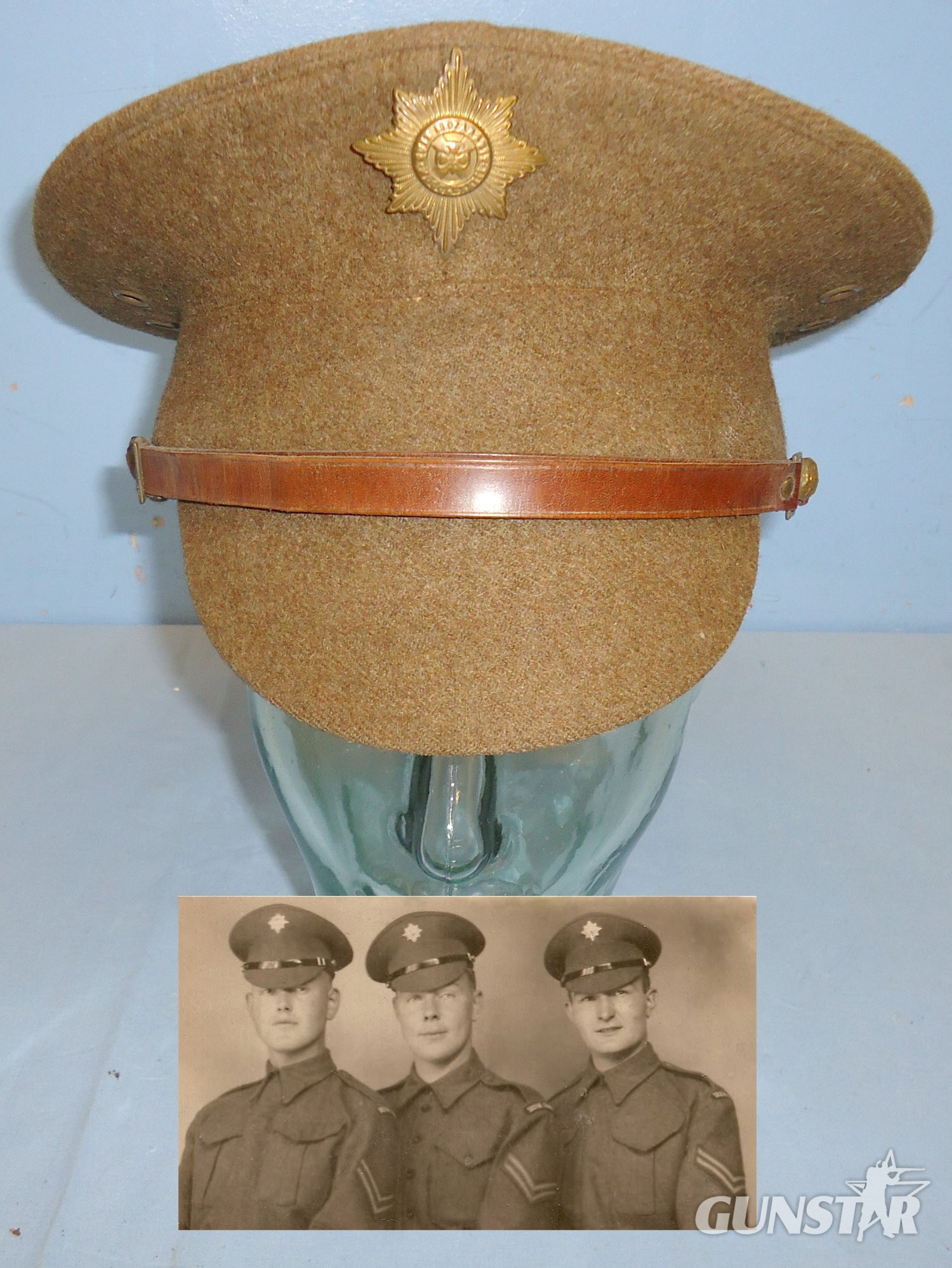 Excellent* Inter War/WWII Irish Guards Other Ranks Cap and Badge. 22553:14. Excellent* Inter War/WWII Irish Guards Other Ranks Cap and Badge. 22553:14.  Antique & Militaria in 