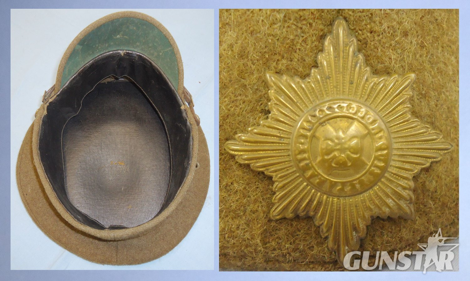  Excellent* Inter War/WWII Irish Guards Other Ranks Cap and Badge. 22553:14. Excellent* Inter War/WWII Irish Guards Other Ranks Cap and Badge. 22553:14.  Antique & Militaria